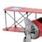 12" Red & Yellow Metal Plane Vintage Tabletop Décor